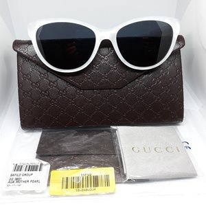 Authentic Gucci Sunglasses Cat Eye Mother of Pearl